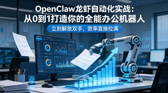 OpenClaw龙虾自动化实战:从0到1打造你的全能办公机器人,立刻解放双手,效率直接拉满-小白网创